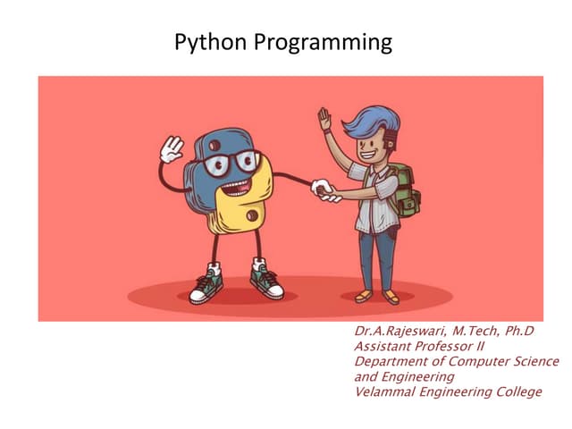 Operators and Control Statements in Python | PPT