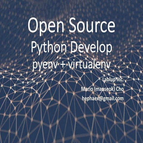 Python pyenv virtualenv | PPT