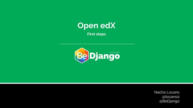 Open edX, first steps