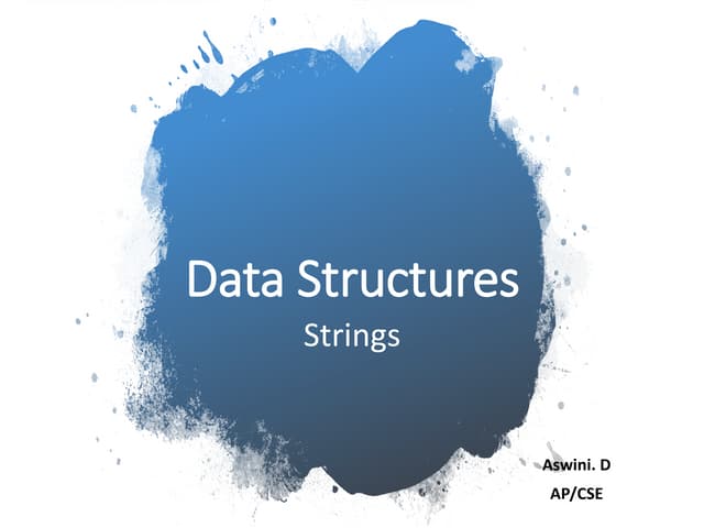 Python strings | PPT