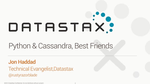 Python & Cassandra - Best Friends | PPT