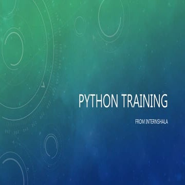 Python training | PPTX