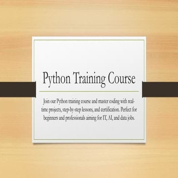 Advanced Python Course With Certification