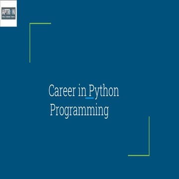 Python Training in Delhi | PPT