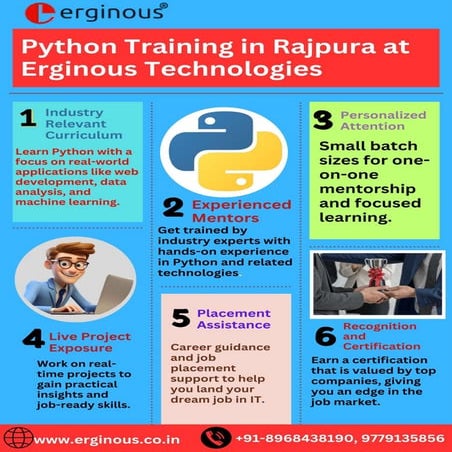 Python Training in Rajpura| Erginous infographic | PDF