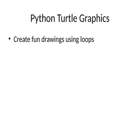 Creative Python Turtle Graphics: Drawing Stars, Spirals, and Patterns ...