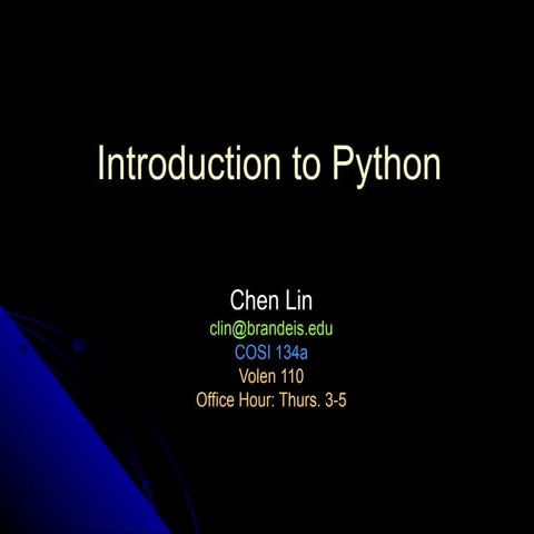 Python tutorial | PPT