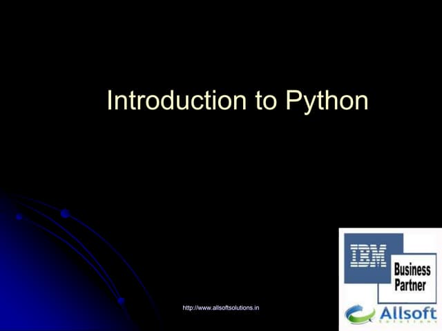 Python tutorial