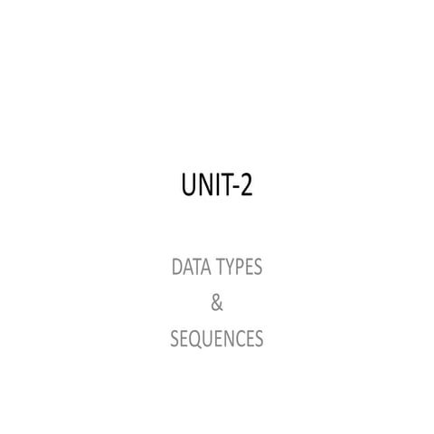 Data types in python | PPTX