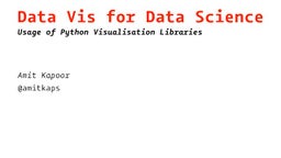 Data Visualization(s) Using Python | PPT