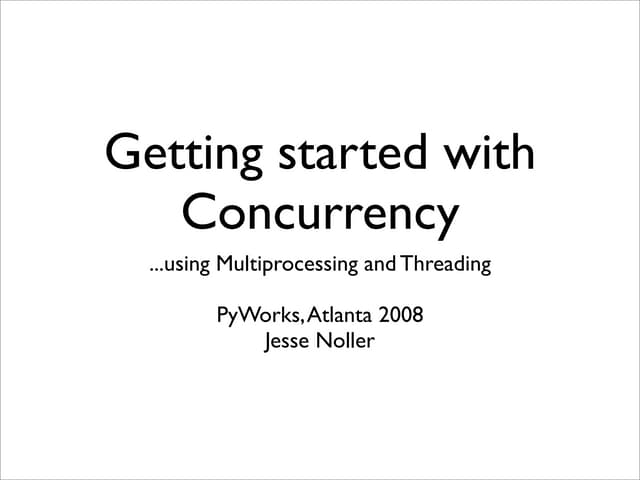Multiprocessing with python