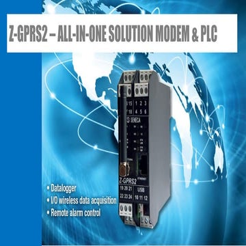 Z-GPRS2 – ALL-IN-ONE SOLUTION MODEM & PLC