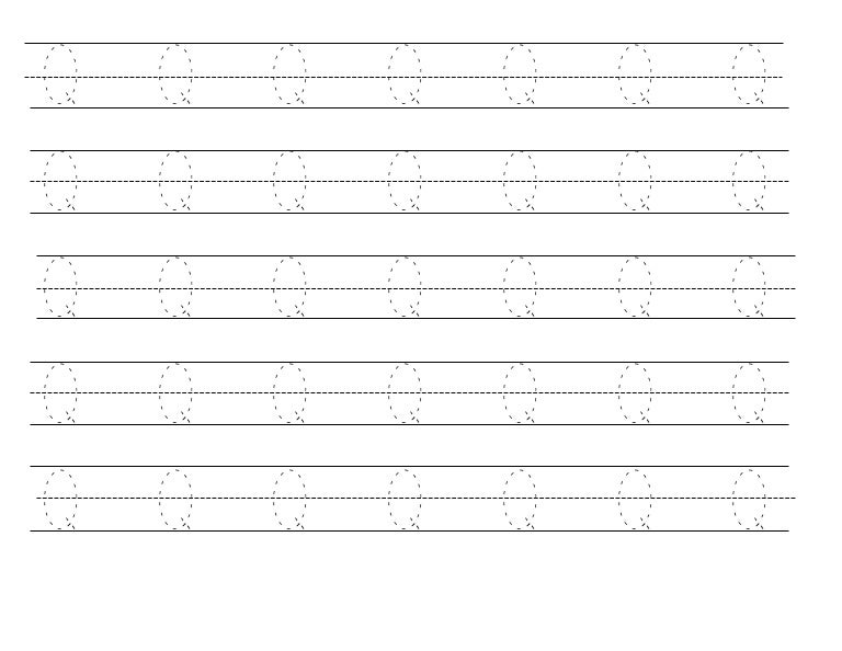 tracing alphabets q u