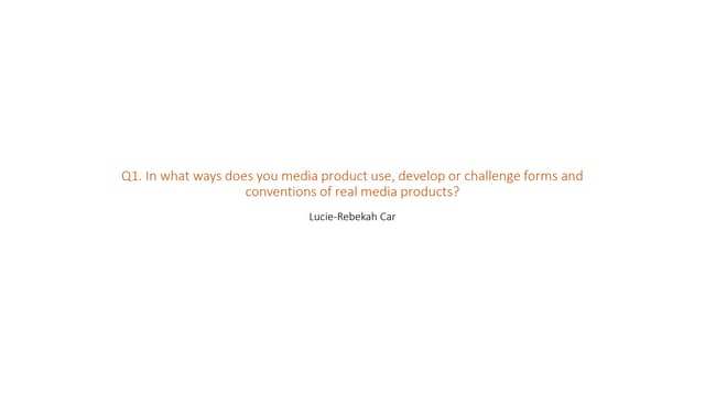 Question 1