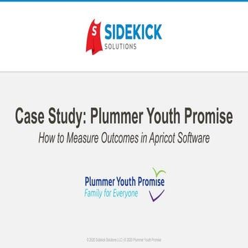 Case Study: Plummer Youth Promise, How to Measure Outcomes in Apricot Software