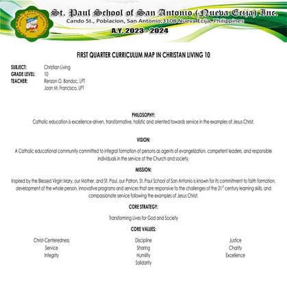 CMAP CURRICULUM MAPPING JUNIOR HIGHSCHOOLdocx | DOCX