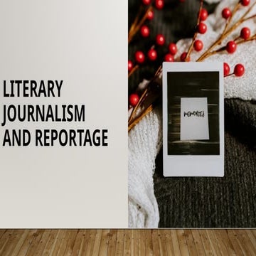-Literary-Journalism in the field of CNF | PDF