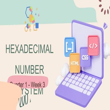 Hexadecimal base 16 | PPTX