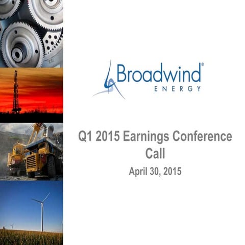 Q115 investor call slides draft 5 4.28.15