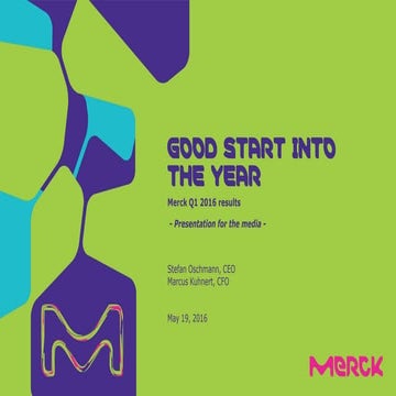 Merck Q1 2016 presentation