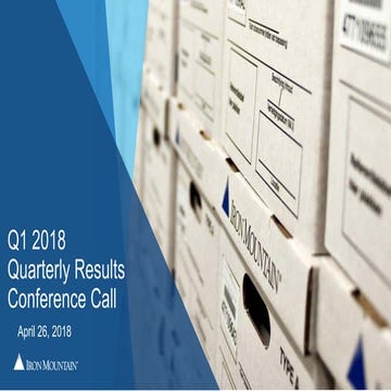 Q1 2018 earnings call slides 04.25.18 final