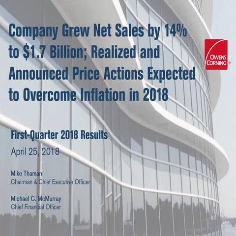 Q1 2018 Earnings Report Presentation