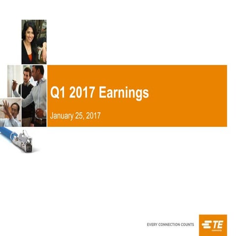 TE Connectivity Q1 2017 Earnings Presentation