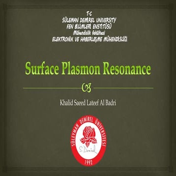 Surface Plasmon Resonance