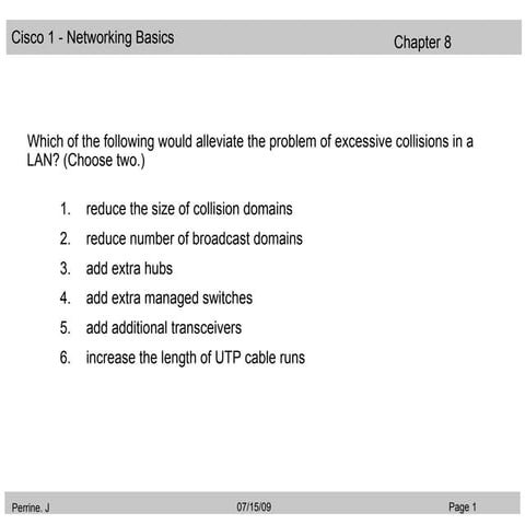 Q1 On Ch08 Ethernet Switching