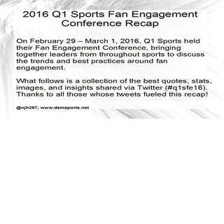 2016 Q1 Sports Fan Engagement Confe...
