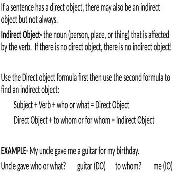 Subject Verb Object Lesson | PPTX
