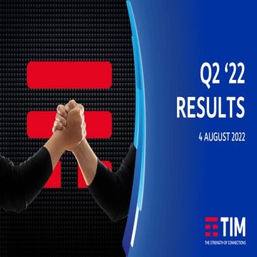TIM Group - Q2-2022 Results