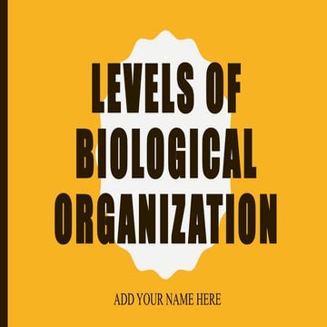 Q2 l6-levels of biological organization