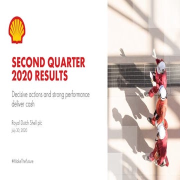 Royal Dutch Shell plc second quarter 2020 results