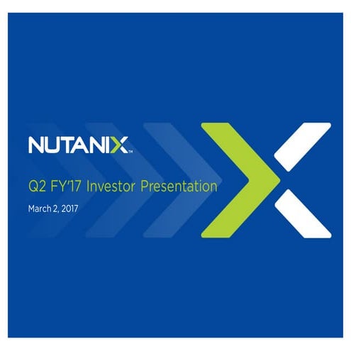Q2 FY17 Financial Results