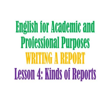 Quarter 2 Lesson 4 Writing a Report.pptx