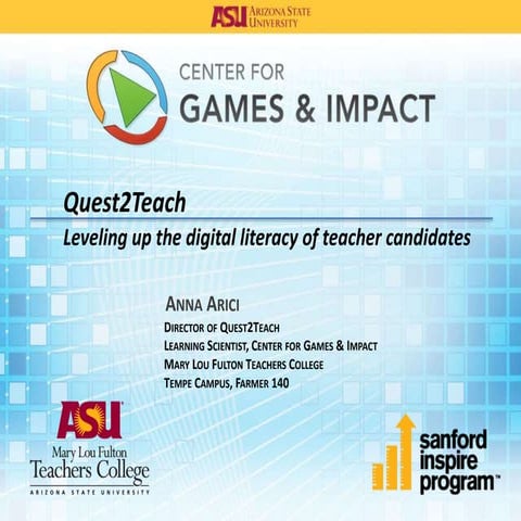 Quest2Teach Overview for Clinical Experience Instructors