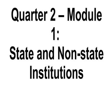 UCSP_Lesson1_2nd_State institutions and non state institutions | PPTX
