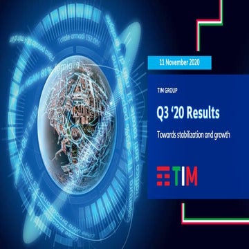 TIM Group Q3 2020 Results 