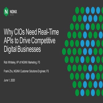 Why CIOs Need Real-Time APIs to Drive Competitive Digital Businesses