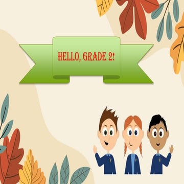 Powerpoint in English 1 lesson for Grade 1 | PPTX