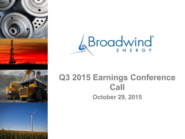 Q3 2015 Investor Call Slides 