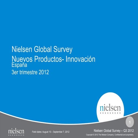 Enero 2013 NIELSEN: LOS CONSUMIDORES SE INCLINAN MÁS POR LOS NUEVOS PRODUCTOS...
