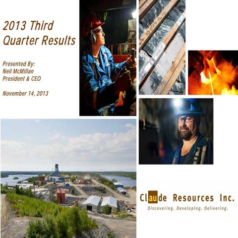 Q3 2013 Conference Call and Webcast