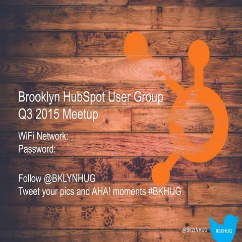 Q3 Brooklyn HUG Meet-Up
