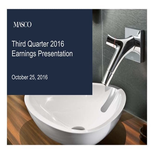 Q3 2016 earnings presentation