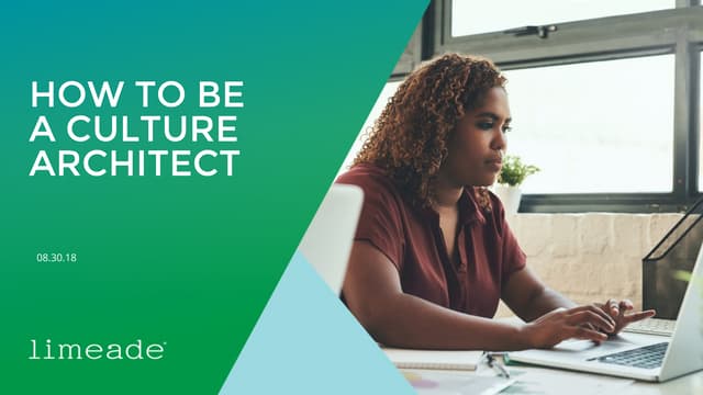 Webinar: How to be a Culture Architect 