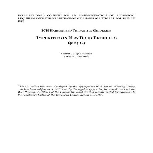 Q3 B R2 ICH Guideline