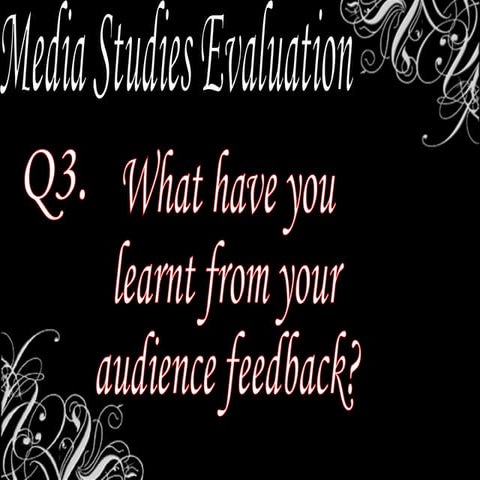Q3 evaluation