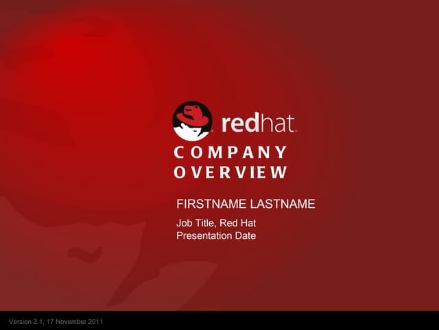 Q3 fy12 company presentation_red hat